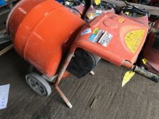 BELLE MINIMIX CEMENT MIXER, 110VOLT, CONDITION UNKNOWN.