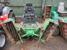 JOHN DEERE 500 TRIPLE MOWER . 3 WHEELER TYPE. WHEN TESTED WAS SEEN TO RUN, DRIVE AND MOWERS TURNED.