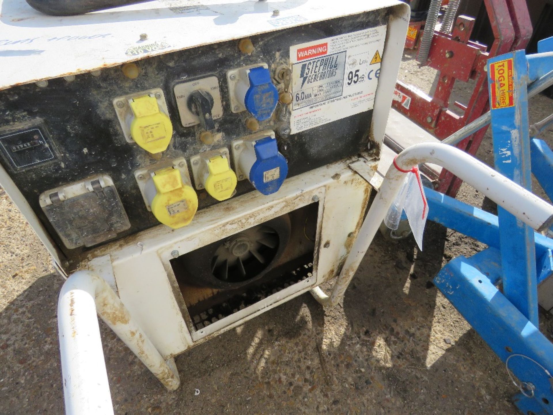 STEPHILL 6KVA GENERATOR, WHEN TESTED WAS SEEN TO RUN AND MAKE SOME POWER BUT EXHAUST NEEDS ATTENTION - Image 2 of 3