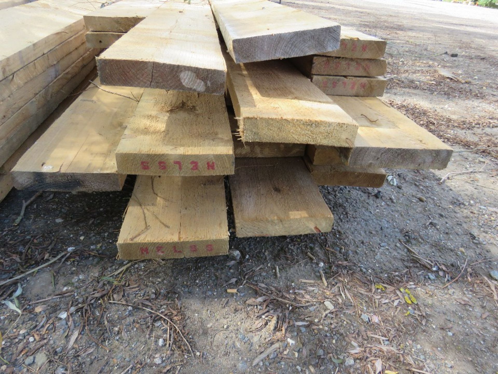 LARGE PACK OF 8 X 2 INCH TIMBER JOISTS 13-16 FT LENGTH APPROX. APPROX 28. - Image 3 of 3