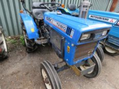 ISEKI TX1510 2WD COMPACT TRACTOR WITH REAR LINKAGE. WHEN TESTED WAS SEEN TO DRIVE, STEER AND BRAKE,
