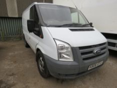 TRANSIT SWB PANEL VAN. REG:KB06 ETJ. 94,710 REC MILES. TOWBAR. NO VAT ON HAMMER PRICE. WHEN TESTED W