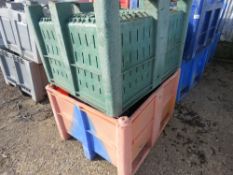 3 X PLASTIC STORAGE STILLAGE BINS.