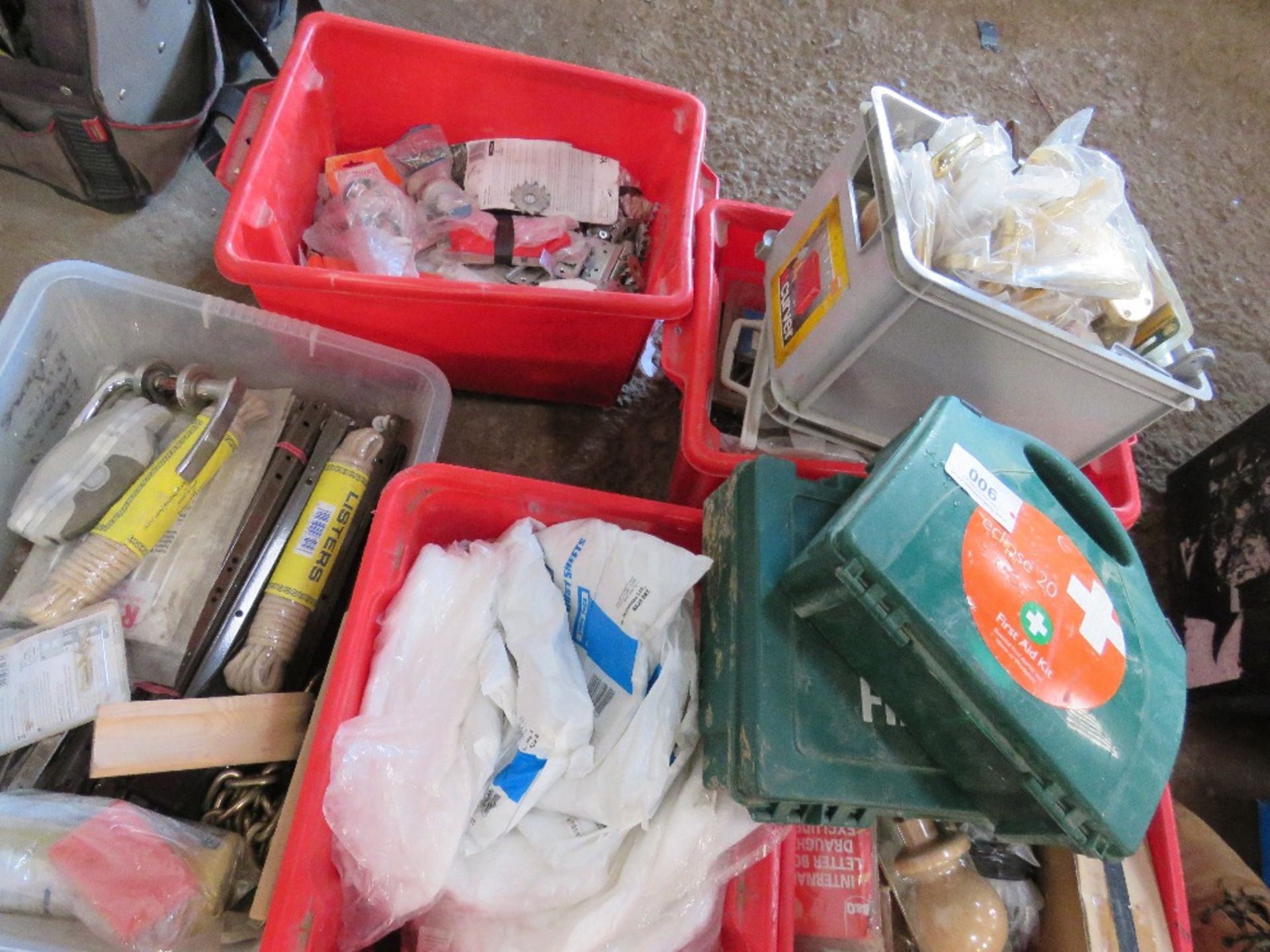 5 X BOXES OF BUILDING SUNDRIES AND 2 X FIRST AID KITS. - Image 2 of 4