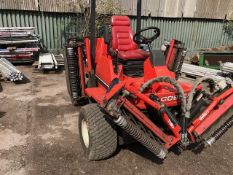 JACOBSEN LF3810 4WD 5 GANG CYLINDER MOWER. IN USE UNTIL LAST WEEK. KUBOTA ENGINE. WHEN TESTED WAS SE