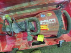 HILTI TE 1000AVR HEAVY DUTY BREAKER DRILL. CONDITION UNKNOWN.