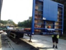 45FT FLAT TRIAXLE ARTIC TRAILER. TEST EXPIRED. AIR SUSPENSION. BUYER TO COLLECT FROM CUFFLEY, HERST