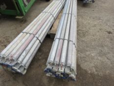 2 X BUNDLES OF 20NO (40NO TOTAL) 8FT TOWER SCAFFOLD POLES. BOSS TYPE.