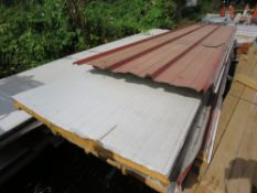 QUANTITY OF INSULATED BOX PROFILE SHEETS MOST 12-16FT LENGTH.