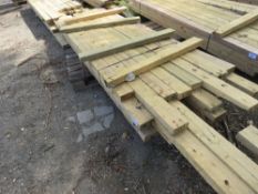 1 X BUNDLE OF PRE USED DE-NAILED 4X2 TIMBER, MAJORITY BEING 2.1-3M LENGTH. APPROX 32 IN EACH PACK.