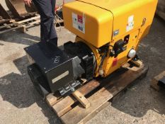 HATZ 30KVA DIESEL SKID GENERATOR. VENDOR'S NOTES: WHEN TESTED WITH AUXILLARY DIESEL SUPPLY AND BATTE