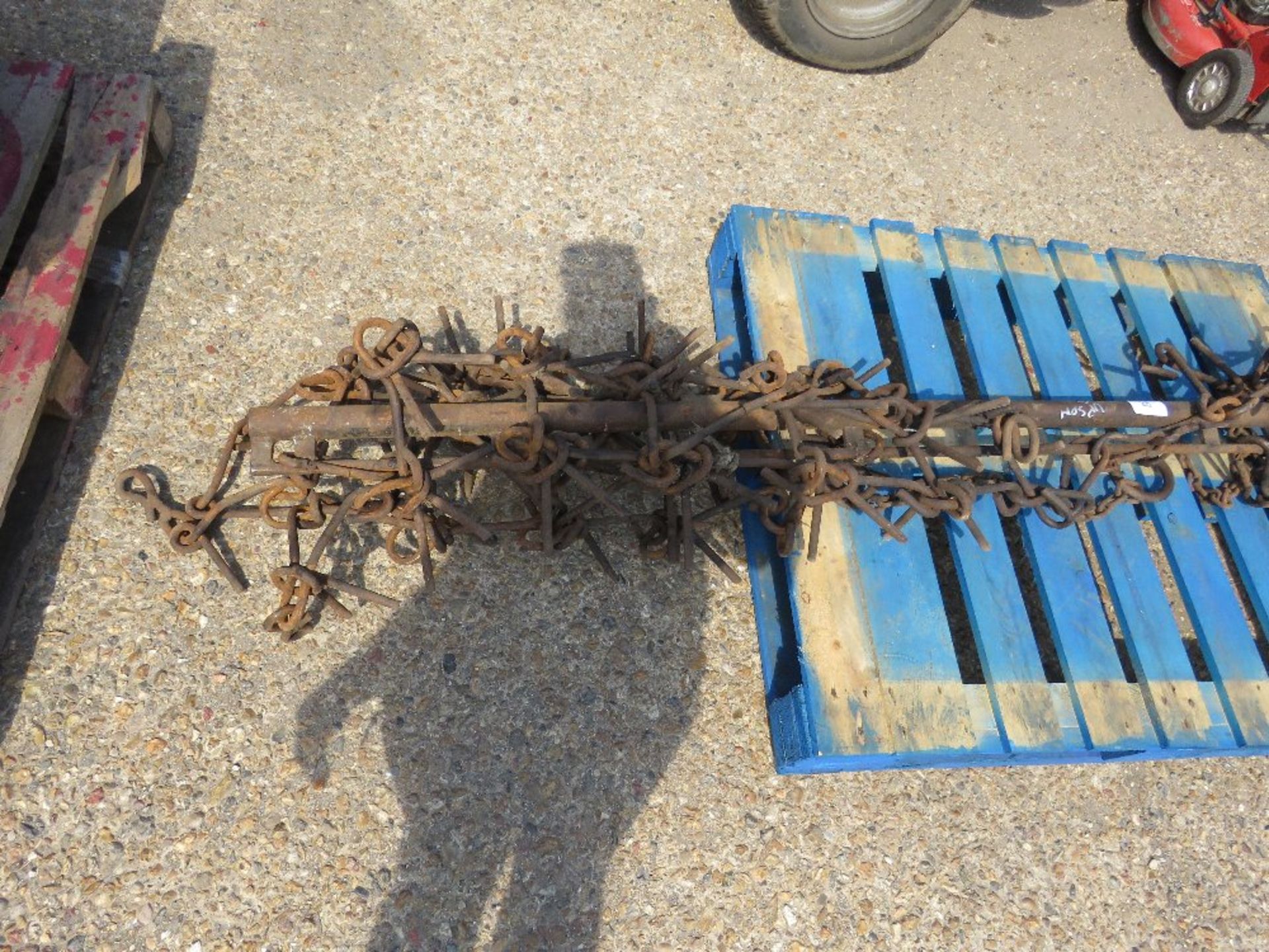 SET OF TOWED CHAIN HARROWS, 7FT WIDE APPROX. - Image 2 of 3