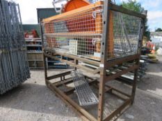 2 LARGE METAL STILLAGES WITH CONTENTS. DIRECT FROM DEPOT CLOSURE.