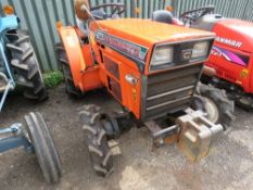 HINOMOTO C144 4WD COMPACT TRACTOR WITH REAR LINKAGE. WHEN TESTED WAS SEEN TO DRIVE, STEER AND BRAKE,