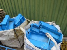 2 X BULK BAGS OF PLASTIC BINS/TRAYS