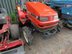 YANMAR KE3 COMPACT TRACTOR WITH REAR LINKAGE. WHEN TESTED WAS SEEN TO DRIVE, STEER AND BRAKE, ARMS L