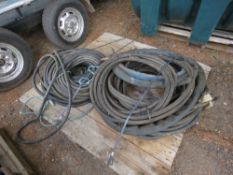 PALLET OF HYDRAULIC HOSES.