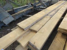 LARGE PACK OF 8 X 2 INCH TIMBER JOISTS 13-16 FT LENGTH APPROX. APPROX 28.