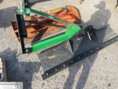 TRACTOR MOUNTED SCRAPER BLADE WITH RUBBER EDGE. 6FT WIDE APPROX.