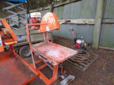 CLIPPER CM501 PETROL ENGINED SAWBENCH.