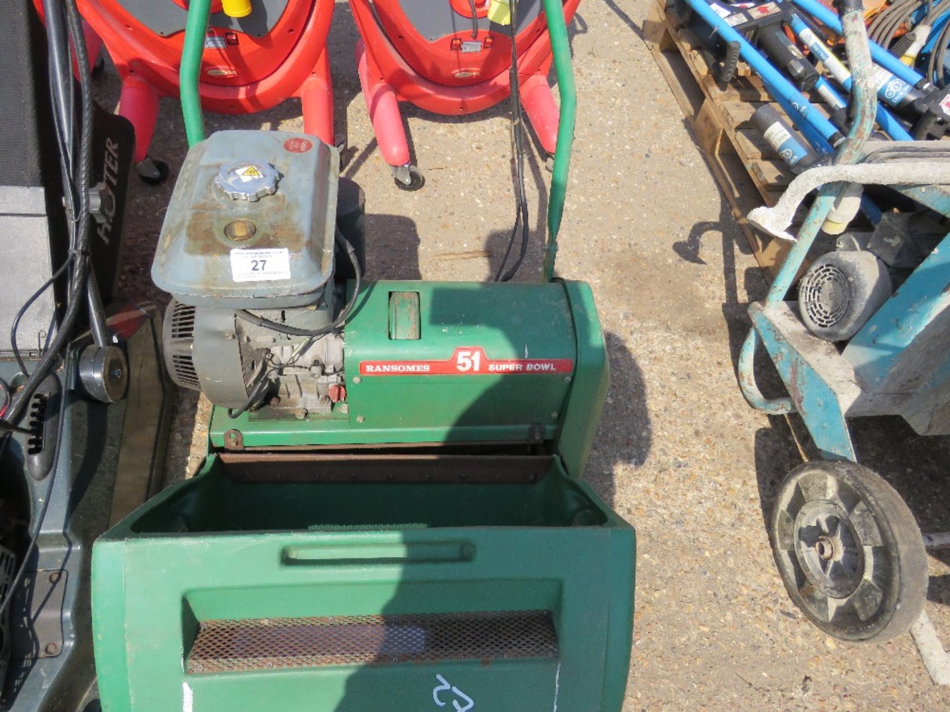 RANSOMES 51 SUPER BOWL CYLINDER MOWER WITH BOX