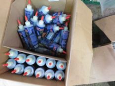 BOX OF APPROX 24 X BATTERY DE-MISTER ADDITIVE BOTTLES.