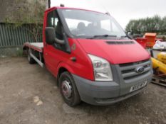 FORD TRANSIT BEAVERTAIL RECOVERY TRUCK REG:MX10 MFY. 4500KG RATED. ALUMINIUM BED. WITH 2 WIRELESS WI