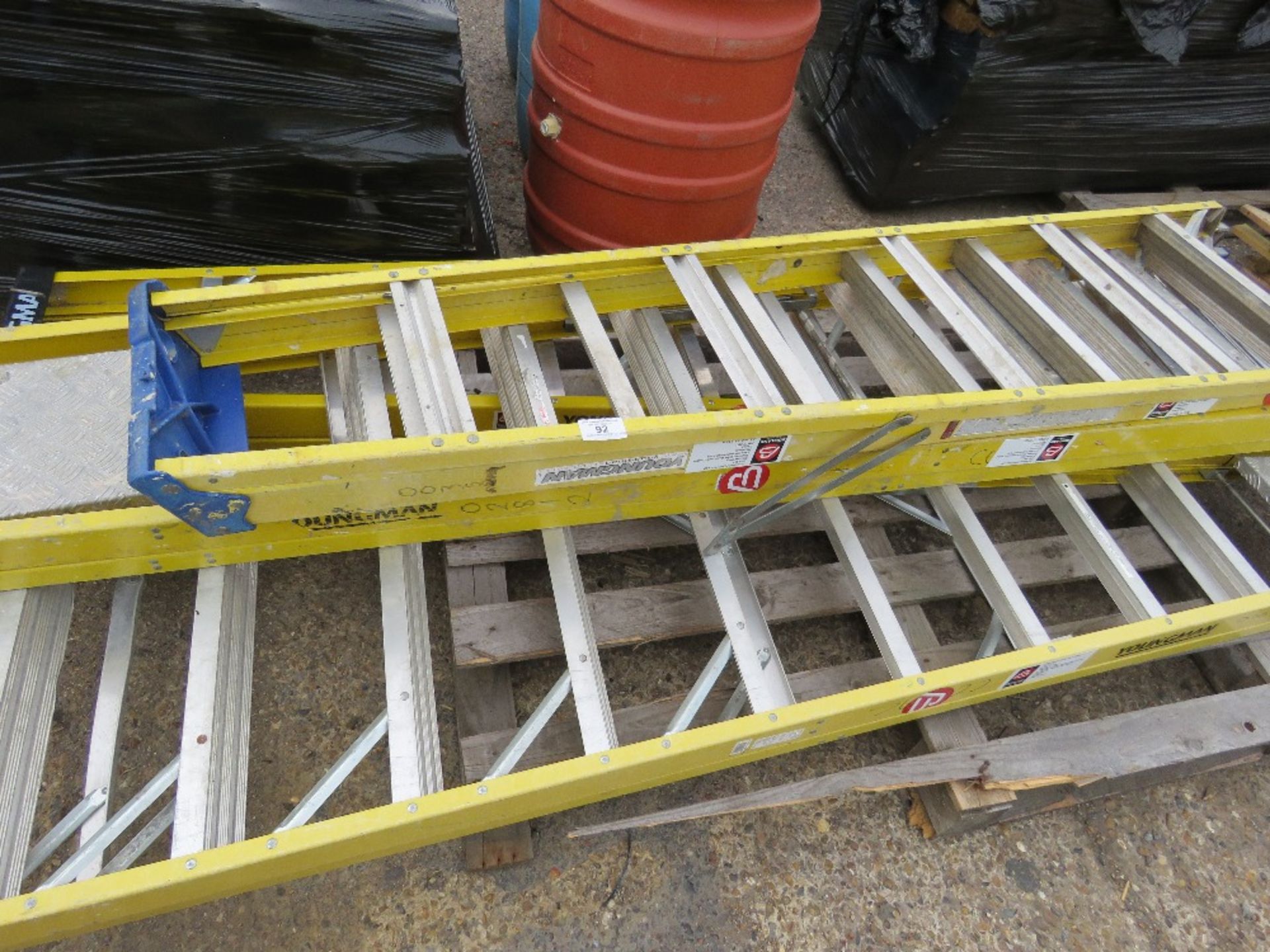 4 X ASSORTED GRP STEP LADDERS. - Image 2 of 3