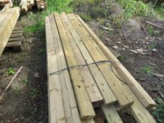 1 X BUNDLE OF PRE USED DE-NAILED 4X2 TIMBER, MAJORITY BEING 2.1-3M LENGTH. APPROX 32 IN EACH PACK.