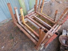 4 X METAL STILLAGES.