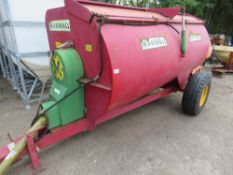 MARSHALL SIDE DISCHARGE MUCK SPREADER, NEW CHAINS FITTED. DIRECT EX SITE CLOSURE.