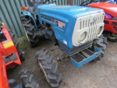 MITSUBISHI D1600FD 4WD COMPACT TRACTOR WITH REAR LINKAGE. WHEN TESTED WAS SEEN TO DRIVE, STEER AND B