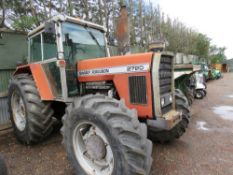 MASSEY FERGUSON 2720 4WD TRACTOR SN:T186201. REG:B588 UNF. LOG BOOK TO APPLY FOR. WHEN TESTED WAS SE