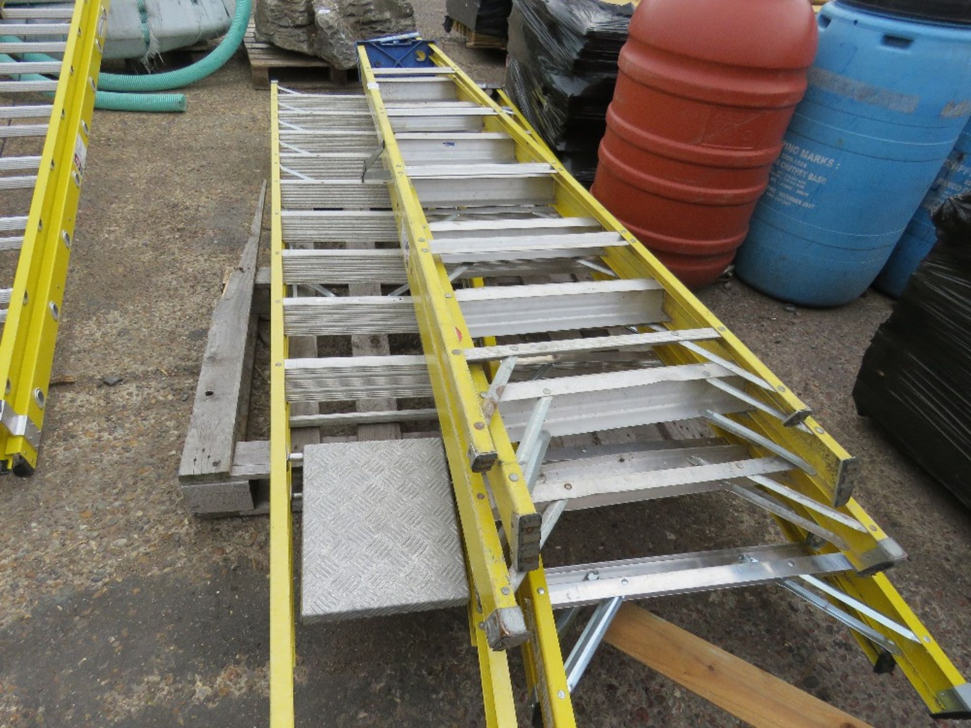 4 X ASSORTED GRP STEP LADDERS. - Image 3 of 3