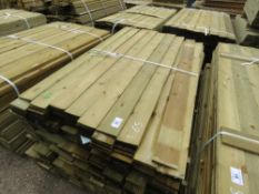 LARGE PACK OF FEATHER EDGE FENCE CLADDING TIMBER @ 1.65M LENGTH X 10.5CM WIDE APPROX