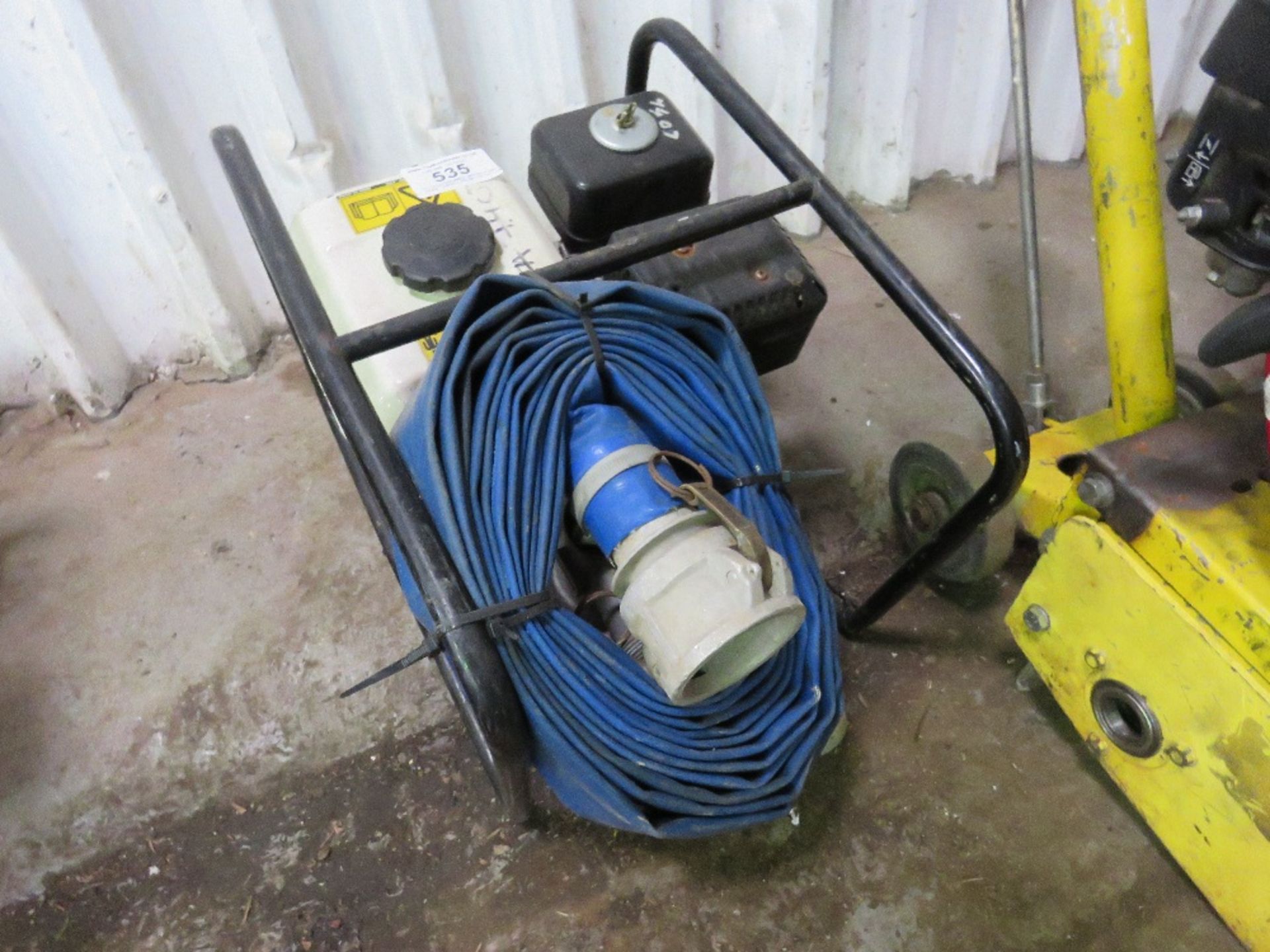 PETROL ENGINED WATER PUMP WITH HOSE. DIRECT FROM LOCAL COMPANY AS PART OF THEIR ONGOING FLEET MANAGE - Image 3 of 3