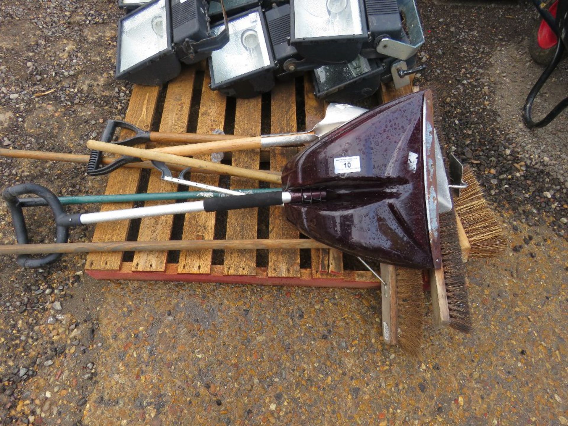 SHOVELS, HAND TOOLS AND BROOMS.