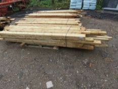 LARGE PACK OF APPROXIMATELY 56 PIECES OF PRE USED DENAILED 4X2 TIMBER 2M-3.6M LENGTHS APPROX.