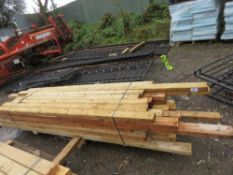 LARGE PACK OF APPROXIMATELY 56 PIECES OF PRE USED DENAILED 4X2 TIMBER 2M-3.6M LENGTHS APPROX.