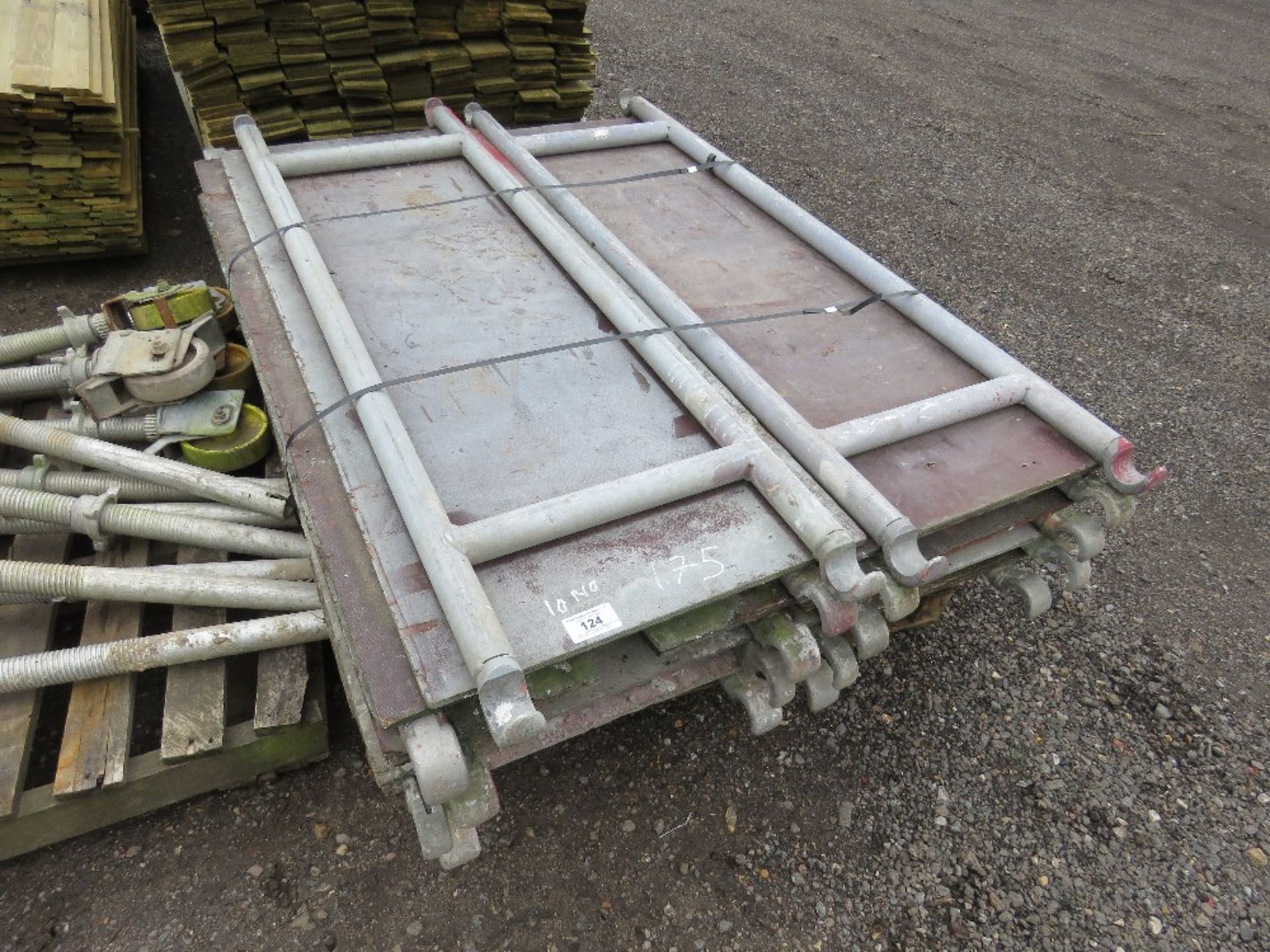 10NO SCAFFOLD TOWER BOARDS, OVERALL LENGTH 1.75M.