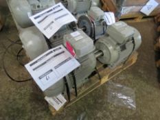 PALLET CONTAINING 4 X ELECTRIC MOTORS 1@3KW, 1@7.5KW, 2@15KW . SOURCED FROM A LARGE MANUFACTURING C