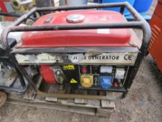 RED TANKED PETROL GENERATOR.