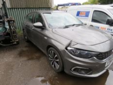 FIAT TIPO CAR REG:YT66 XLU. 7797 REC MILES. MANUAL. AIR CON. BATTERY REQUIRES REPLACEMENT, HAS BEEN