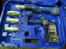 1 X UPONER MINI 32 BATTERY POWERED CRIMPING UNITS WITH 3 X HEADS, CONDITION UNKNOWN.