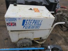 STEPHILL 6KVA GENERATOR, WHEN TESTED WAS SEEN TO RUN AND MAKE SOME POWER BUT EXHAUST NEEDS ATTENTION