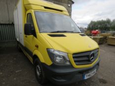 MERCEDES SPRINTER BOX BODIED DELIVERY VAN. 298,308 REC MILES. AUTOMATIC. REG:YH63 KNJ. WITH V5, TEST