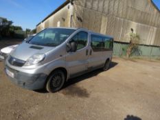 VAUXHALL VIVARO 11 SEAT MINIBUS REG:DU58 LLJ. TACHO FITTED. AIR CONDITIONING. WHEN TESTED WAS SEEN