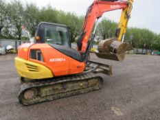 KUBOTA KX080 8 TONNE EXCAVATOR, YEAR 2014