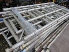 PALLET OF NARROW SCAFFOLD TOWER FRAMES.