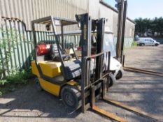 BOSS GAS POWERED FORKLIFT NH16 3.3M LIFT YEAR 93. WHEN TESTED WAS SEEN TO TURN OVER BUT NOT START.